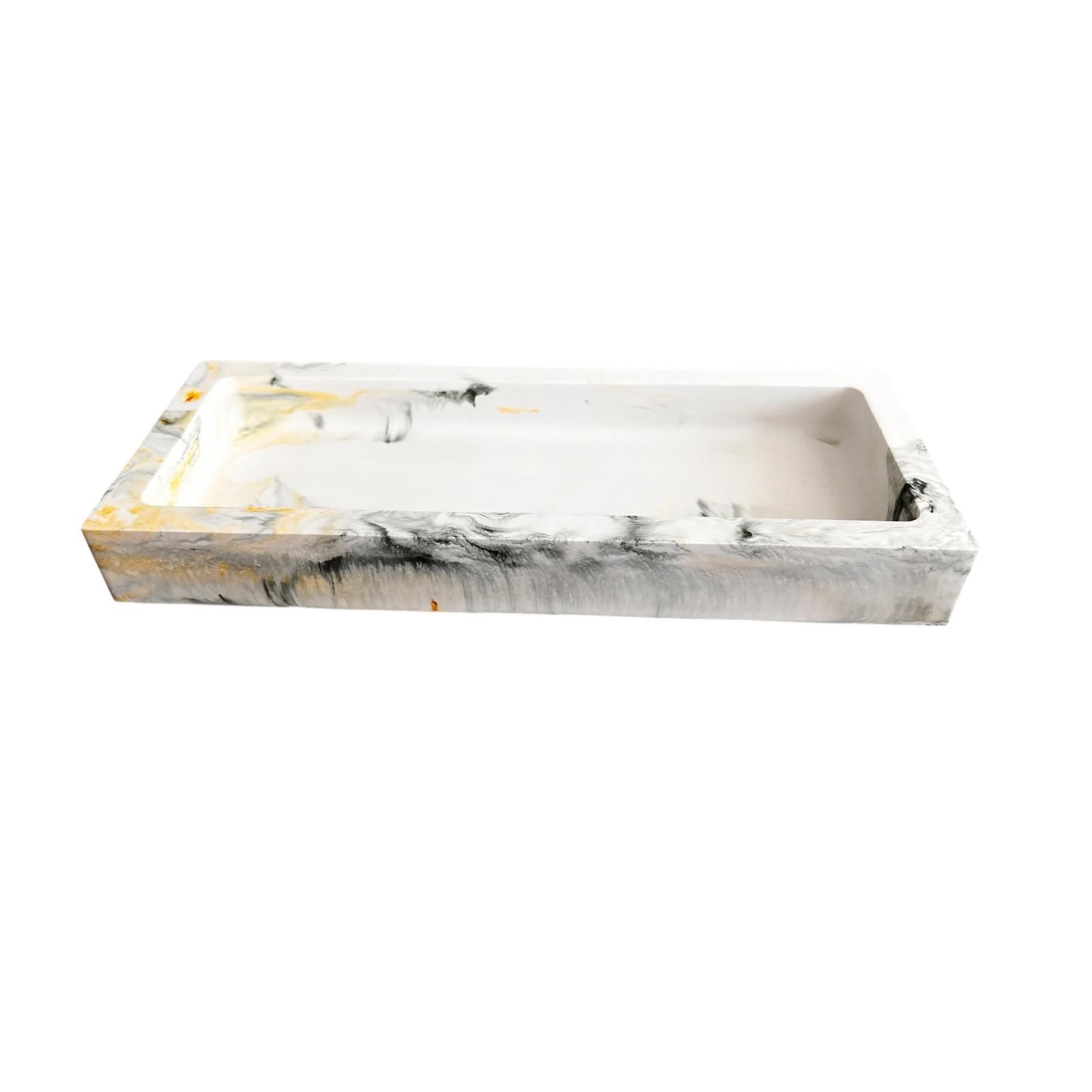 Tepsı Dekoratıf Marvella Denfix | Gri Gold