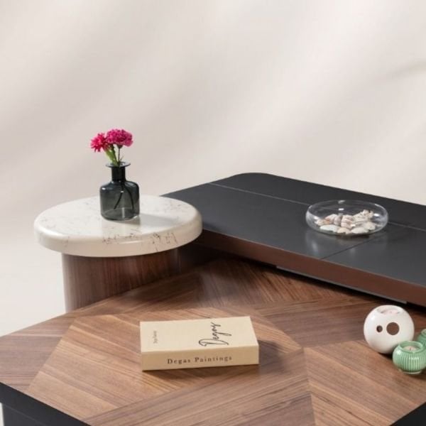 Orta Sehpa Valentino Siyah 3 lu