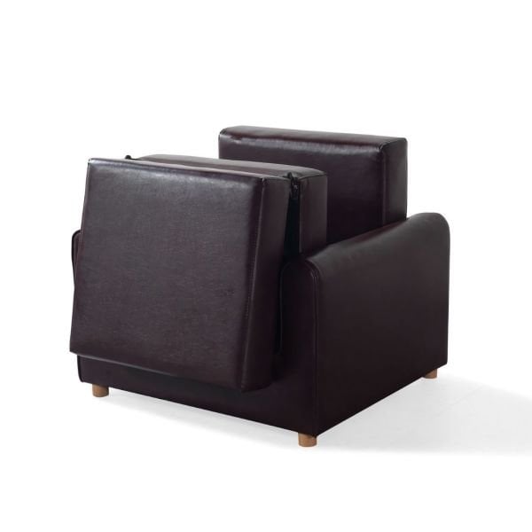 Hilton Deri Açılır Mekanizmalı Yatak Olan Tekli Koltuk