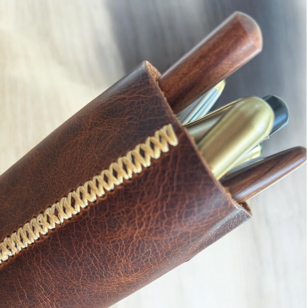 Scripto | Zanaatkar Deri Kalemlik - Taba