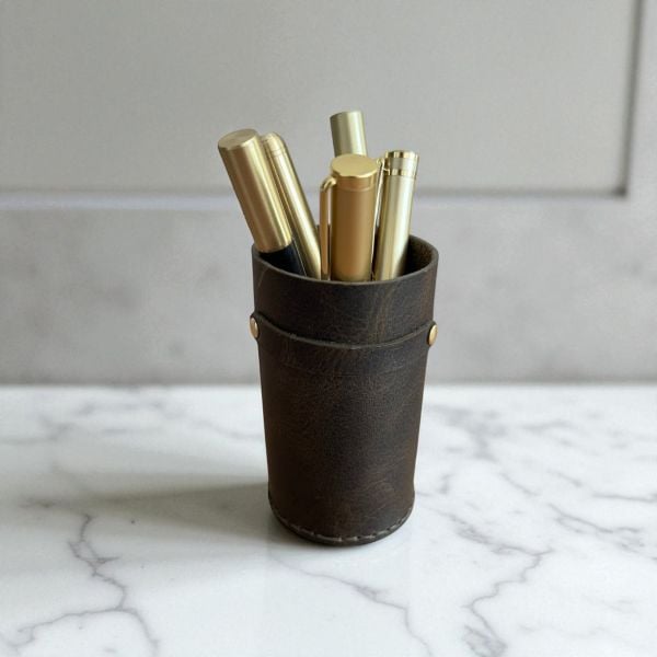 Scripto | Zanaatkar Deri Kalemlik - Oliv