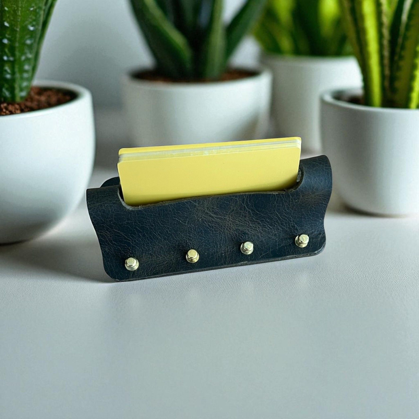 Cardo | Hakiki Deri Ofis Kartvizitliği - Oliv