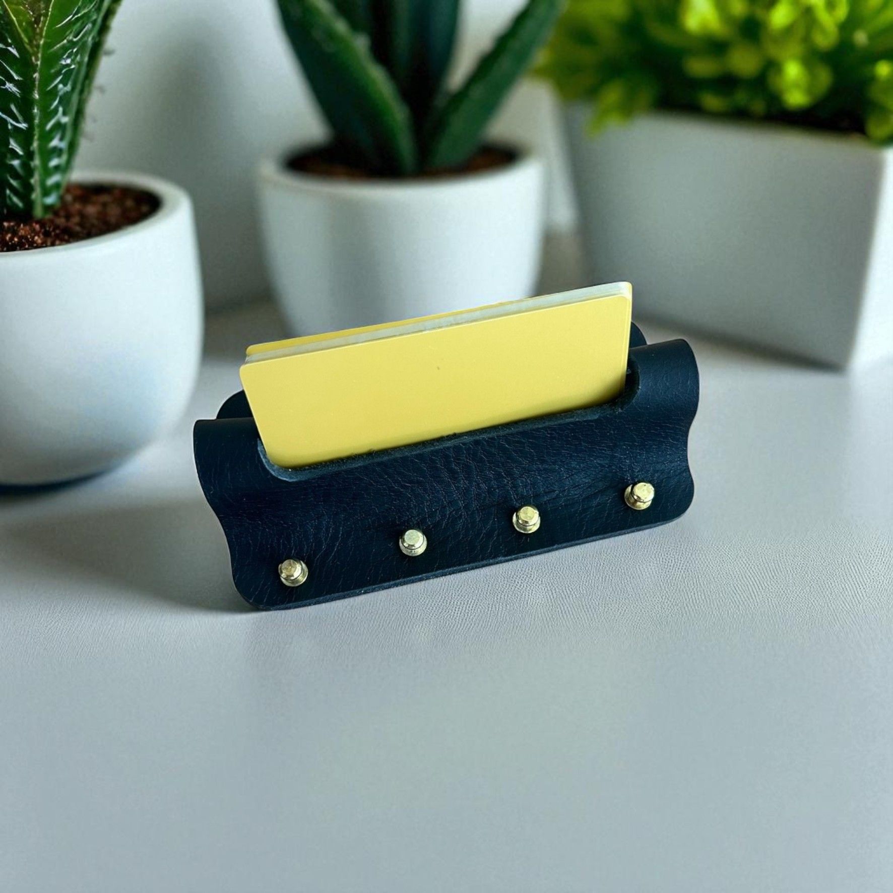 Cardo | Hakiki Deri Ofis Kartvizitliği - Siyah