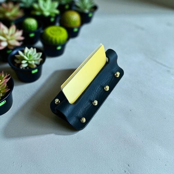 Cardo | Hakiki Deri Ofis Kartvizitliği - Siyah