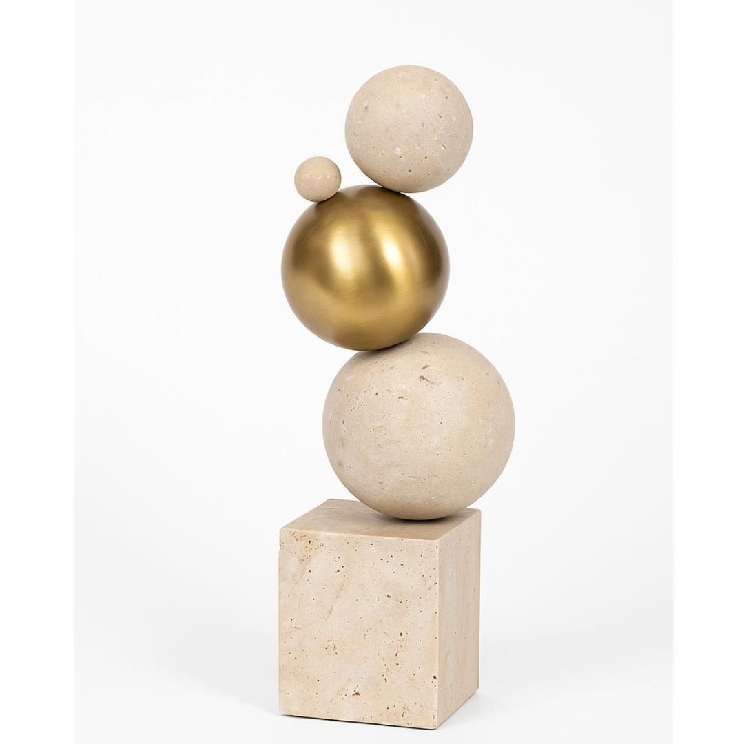 Traverten 3lü Top Dekor