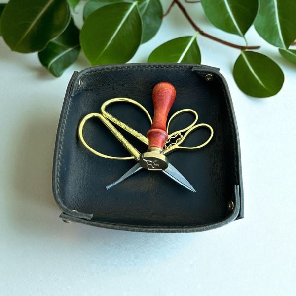 Valtray | Hakiki Deri Organizer - Oliv