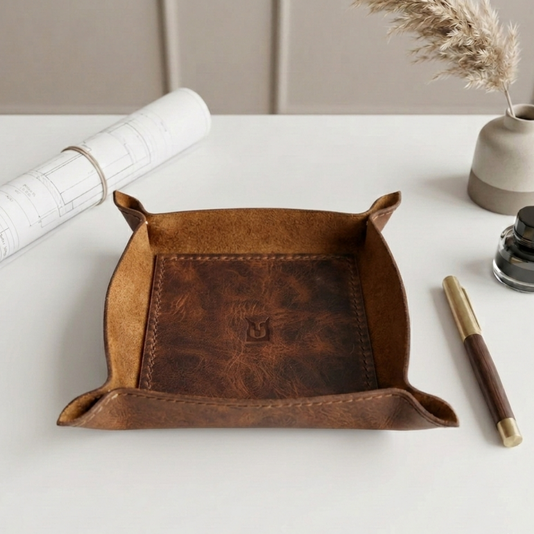 Catchbowl | Deri Organizer - Taba