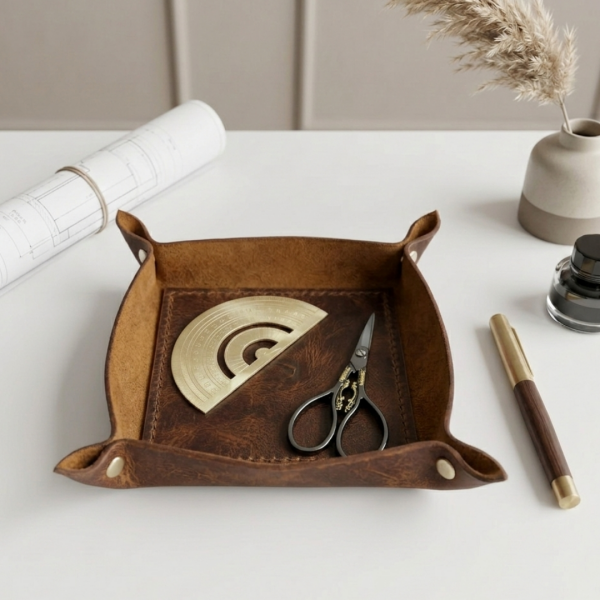 Catchbowl | Deri Organizer - Taba