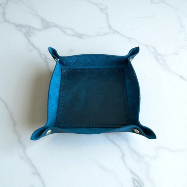Catchbowl | Deri Organizer - Mavi