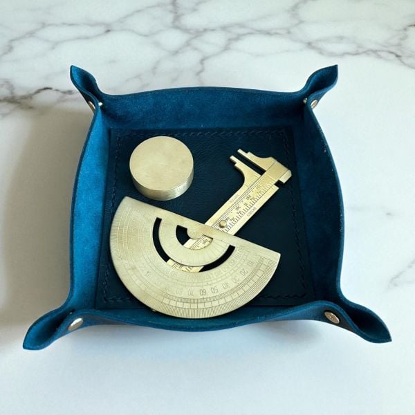 Catchbowl | Deri Organizer - Mavi