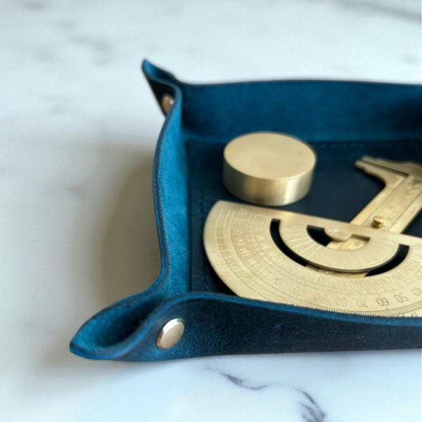 Catchbowl | Deri Organizer - Mavi