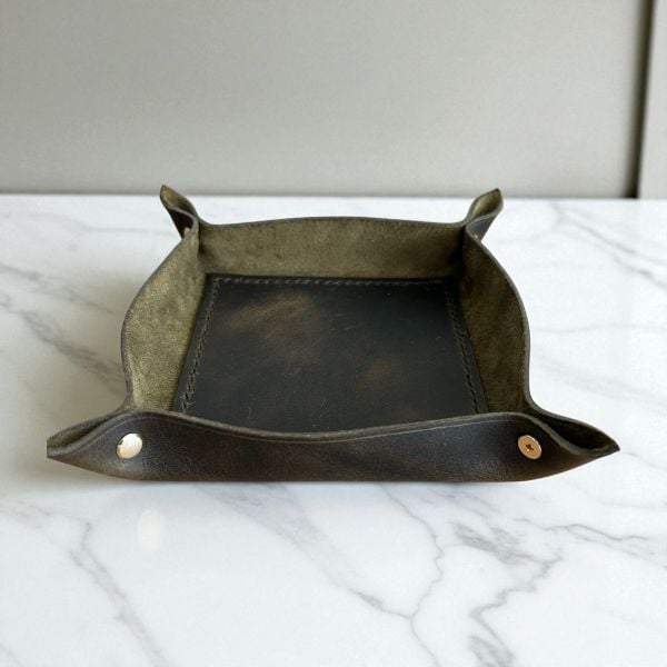 Catchbowl | Deri Organizer - Oliv