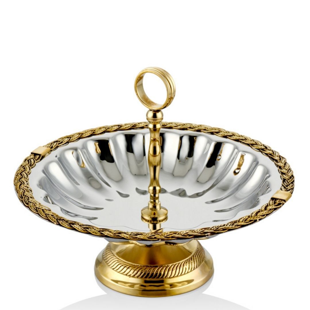 Lamedore Black Pearl Halatlı  Sunum Tabak